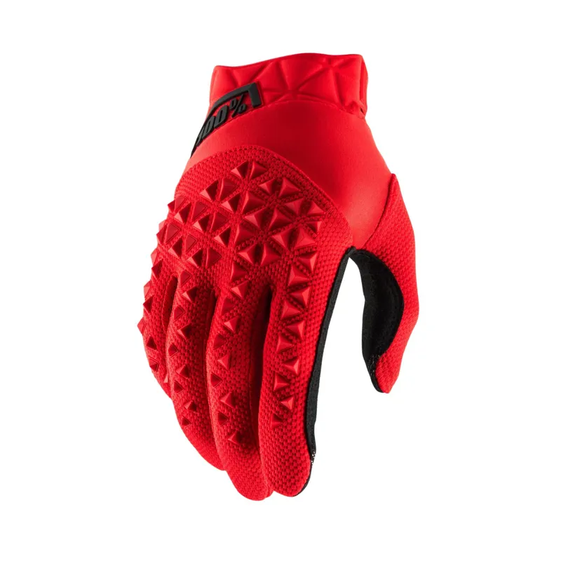 100% Airmatic Youth Gloves in Red/Black
